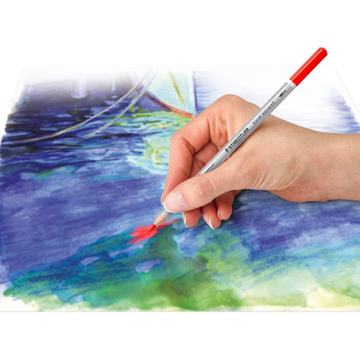 24 crayons de couleur - Aquarellable - Beaux-arts - Karat Aquarel - Staedtler