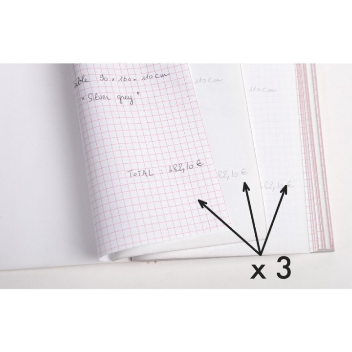 Carnet - Devis et offre de prix - A4 - Autocopiant - Tripli - Exacompta - 13146E