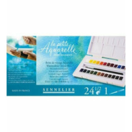 Boîte de voyage La Petite Aquarelle Sennelier 24 1/2 godets