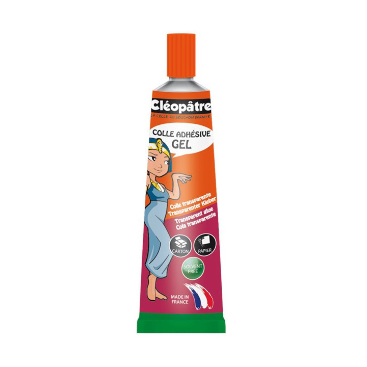 Colle gel universelle Cléopâtre pour écolier tube de 30g