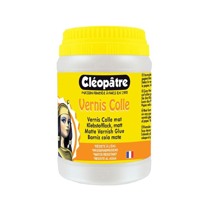 Vernis colle - Mat - Loisirs créatifs - Tous supports - Cléopâtre - 250g