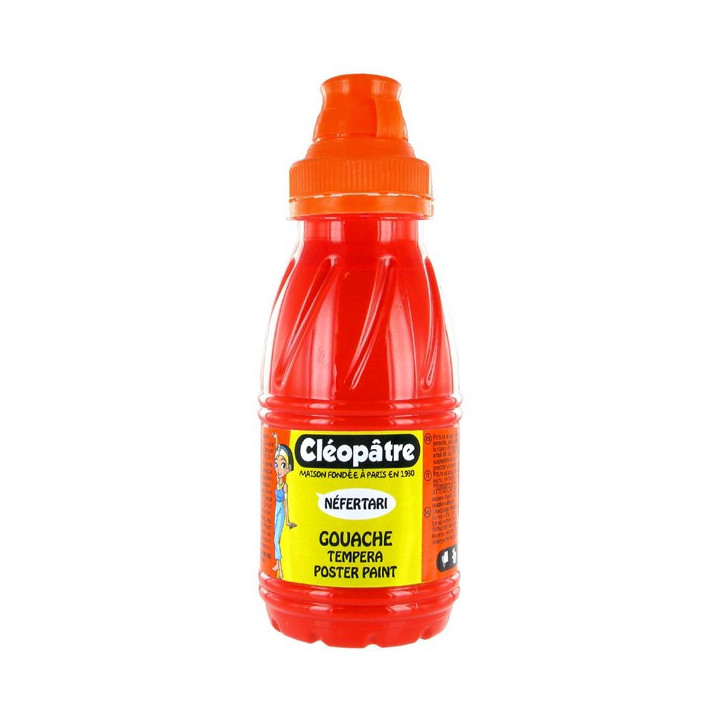 Peinture gouache Néfertari - Rouge vif - 250 ml - Cléopâtre