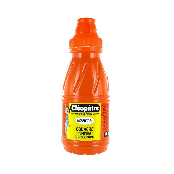 Peinture gouache Néfertari - Orange - 250 ml - Cléopâtre