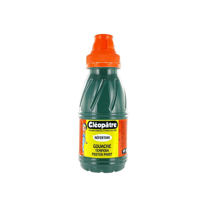 Peinture gouache Néfertari - Vert émeraude - 250 ml - Cléopâtre