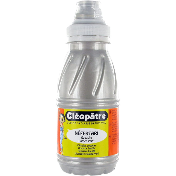 Peinture gouache Néfertari - Argent - 250 ml - Cléopâtre