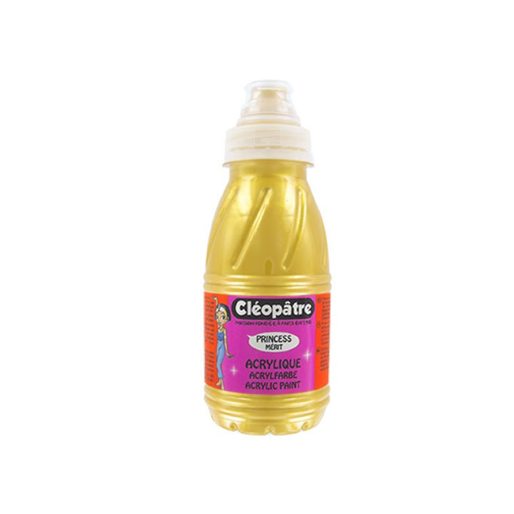 Peinture acrylique Princess Mérit - Or - 250 ml - Cléopâtre