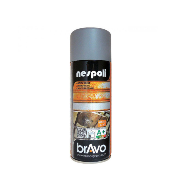 Bombe de peinture professionnelle Nespoli antirouille - gris