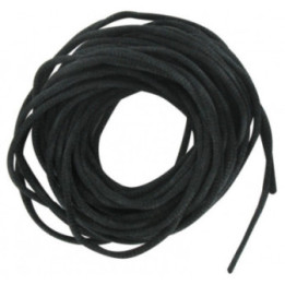 Cordelette ronde en satin noir 2mm diamètre 6m longueur
