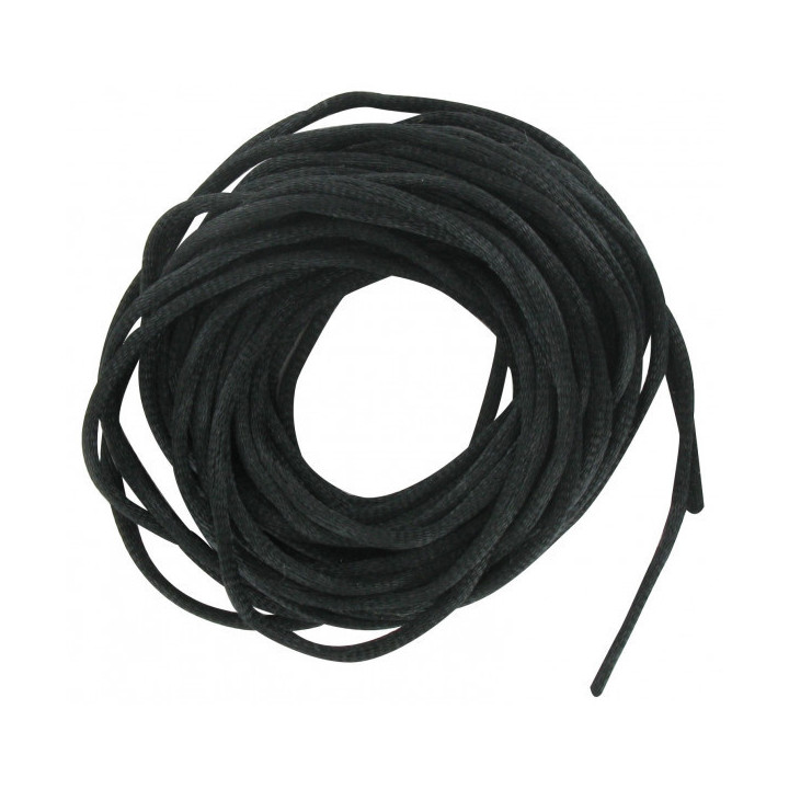 Cordelette ronde en satin noir 2mm diamètre 6m longueur