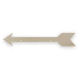 Flèche - A suspendre - Décoratif - Bois - A décorer - 40 cm longueur