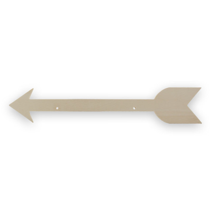 Flèche - A suspendre - Décoratif - Bois - A décorer - 40 cm longueur