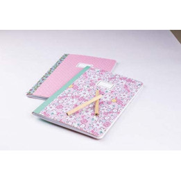 4 feuilles de tissu adhésif Apli A4 assortiment de motifs rose