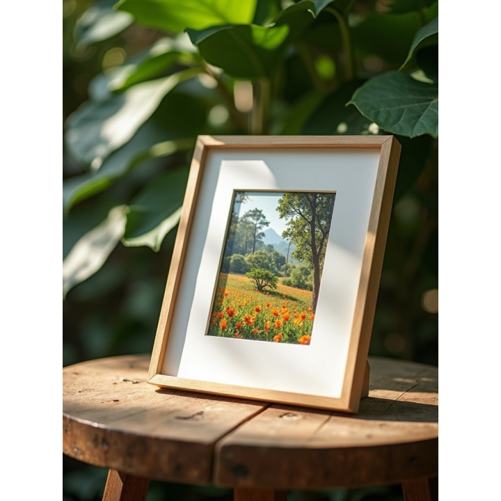 Passe-partout - Blanc - 24x30cm - Photo 18x24cm - Pour cadre - Encadrement