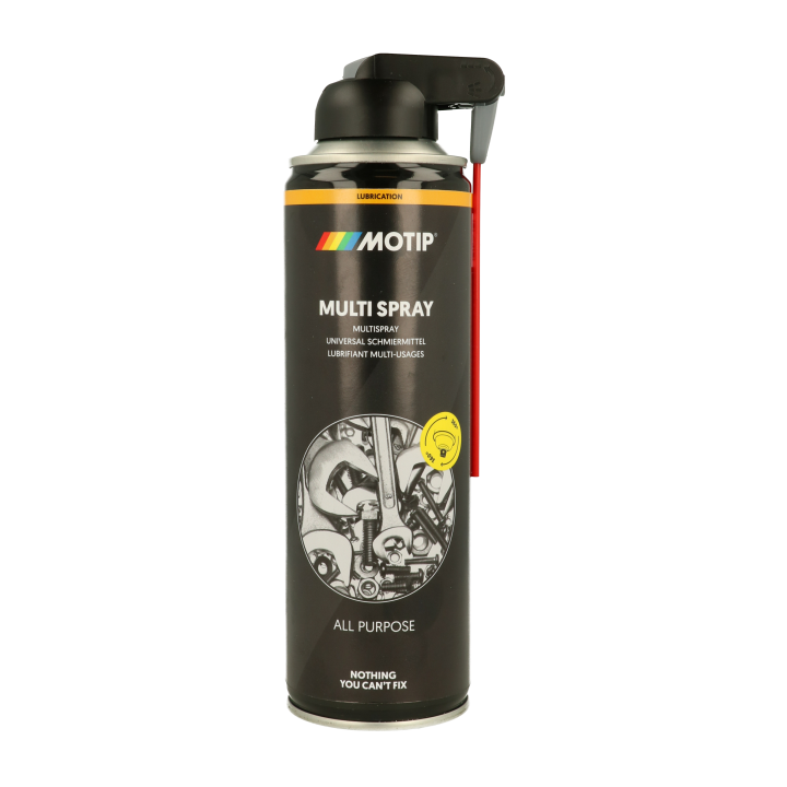 Produit lubrifiant - Élimine huile, graisse, cire, soubassement de carrosserie et goudron - Motip
