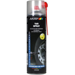 Spray goudron - Résistant à l'eau et intempéries - Empêche l’usure et l’adhérence - Motip