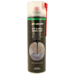Huile de coupe - Lubrifiant - Réduit usure - Sans silicone - Non corrosif - Motip