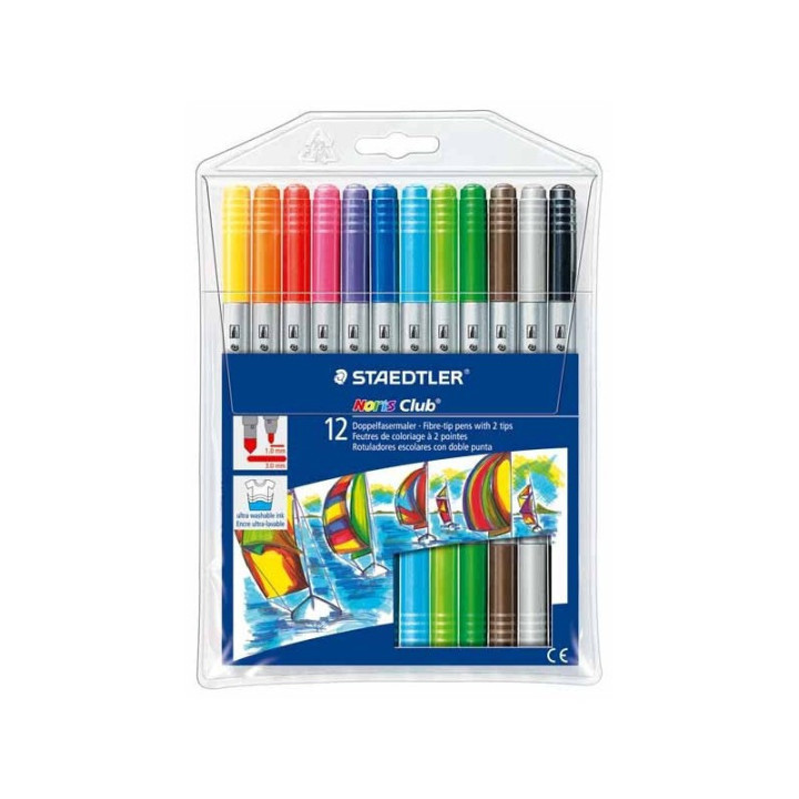 Pack de fournitures scolaires - Crayons, colle, ciseaux, feutres, règle - 44 pièces - Rentrée des classes