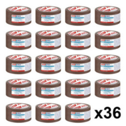 Lot de 36 rubans emballage Tesa Basic 66m x 50mm