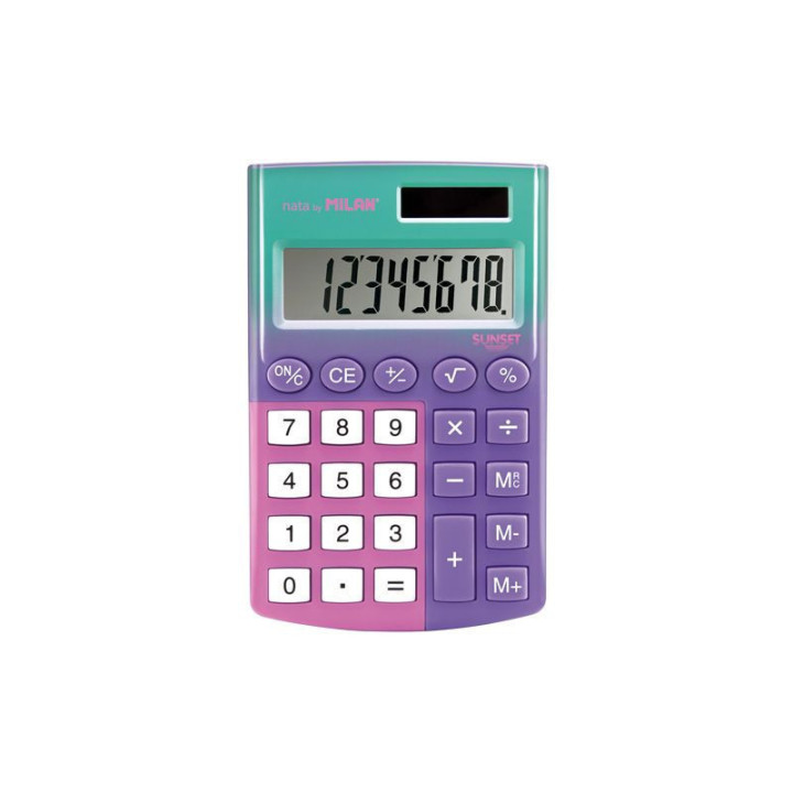 Calculatrice de poche coloris pastels Milan