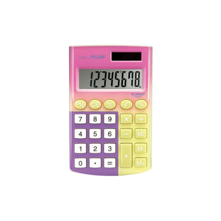 Calculatrice de poche coloris pastels Milan