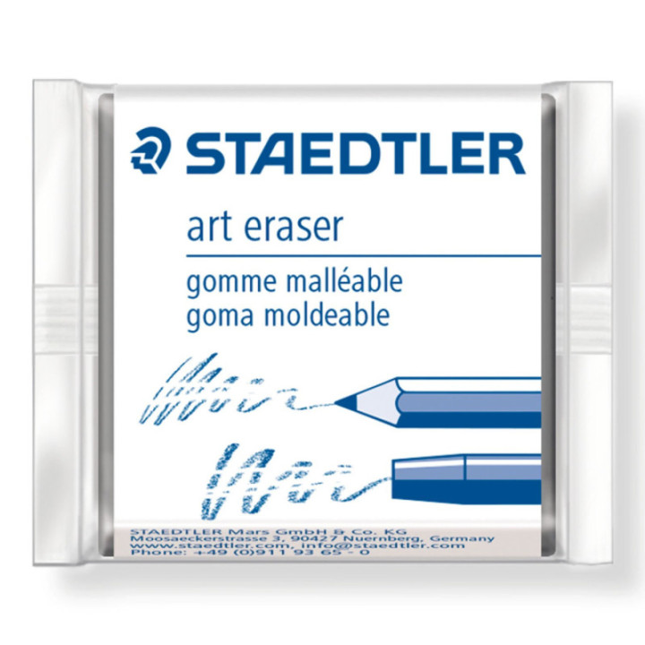 Etui 1 gomme mie de pain et 1 gomme artistique Staedtler
