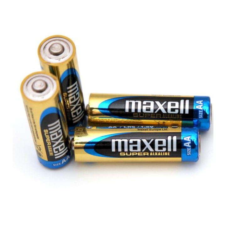 4 piles AA LR6 Maxell Super Alkaline