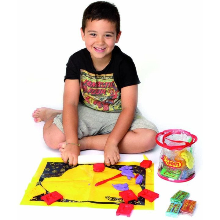 Emporte-pièces - Pour pâte à modeler - Plastique - Seau de 24 pièces - Jovi