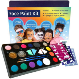 Kit de peinture pour le visage maquillage enfant Qbix