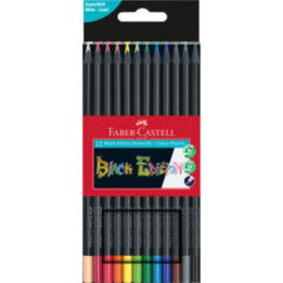 Etui de 12 crayons de couleur Black Edition Faber-Castell