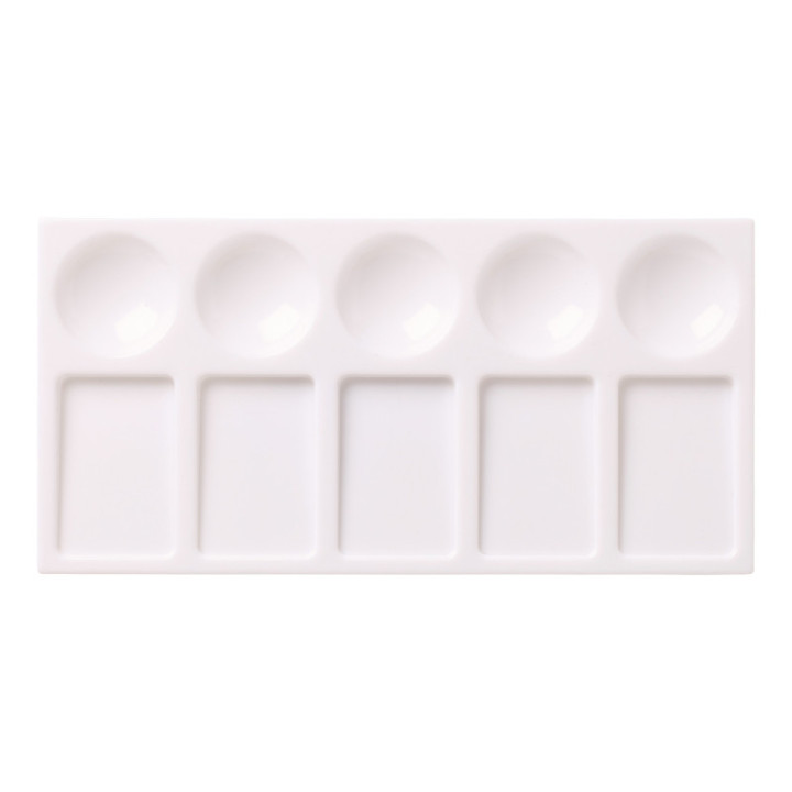 Petite palette de peinture plastique blanc Liquitex 10 godets