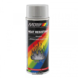 Bombe de peinture haute température  - argent - Motip