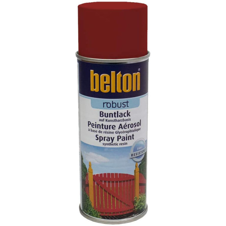 Bombe de peinture Belton Robust RAL 3000 Rouge feu 400ml