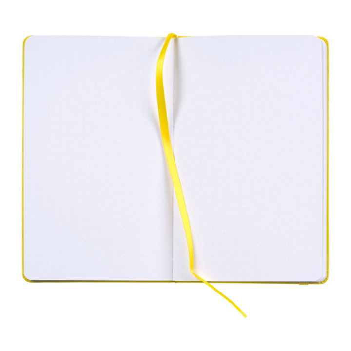 Carnet - Dessin - Bullet journal - 13 x 21 cm - Jaune - 64 feuilles pointillées - Bruynzeel