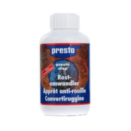 Produit anti rouille - Apprêt - Sous couche - Elimine rouille, graisse et saleté - Presto - 250ml