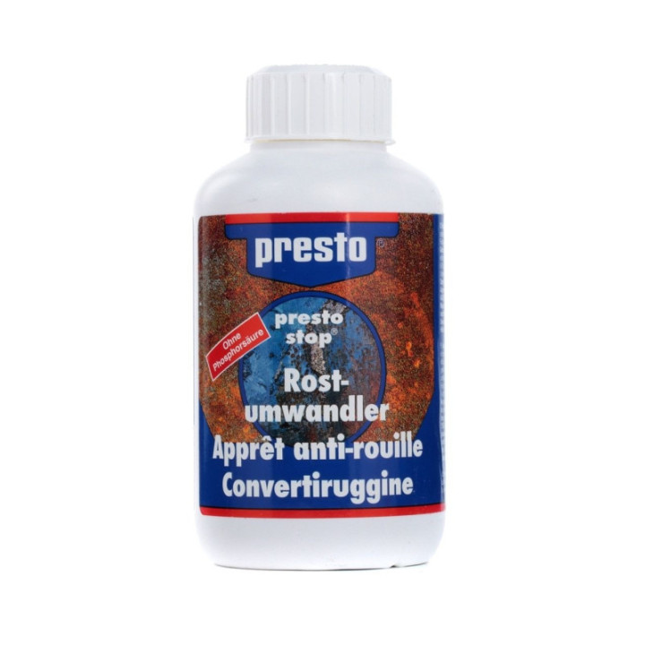 Presto antirouille 250 ml - Convertisseur, apprêt sous-couche métal