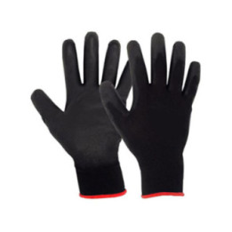Gants de protection en nylon noir taille M médium