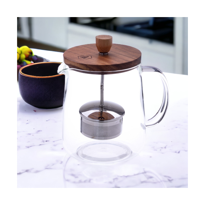 Théière en verre avec infuseur Laguiole