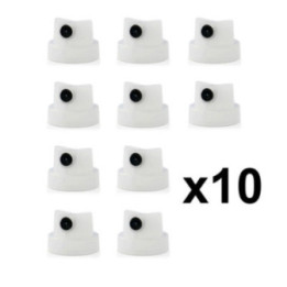 10 caps - Valve - Pour bombe de peinture - Astro fat cap - Tracé ultra-large - Débit très fort
