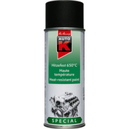 Bombe de peinture haute température - noir mat - Auto-K - 400ml