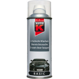 Bombe aérosol vernis de finition transparent bi-couche Auto-K 400ml
