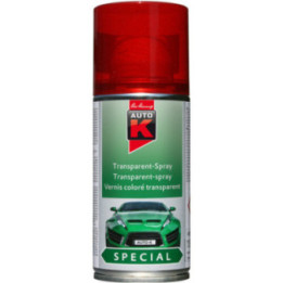 Bombe de vernis coloré transparent - rouge - Auto-K - 150ml