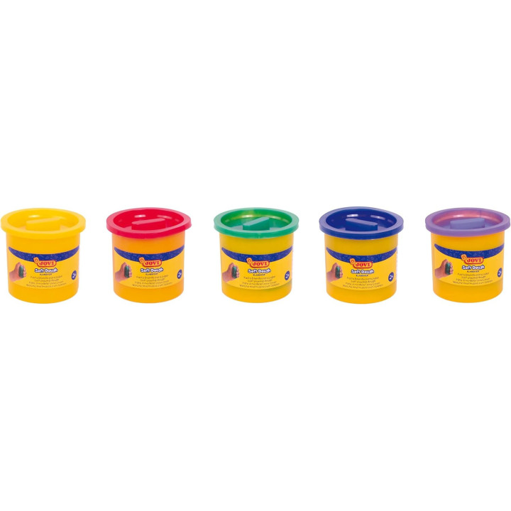 Pâte à modeler - Texture douce - Enfant - Dès 2 ans - 10 pots - Jovi