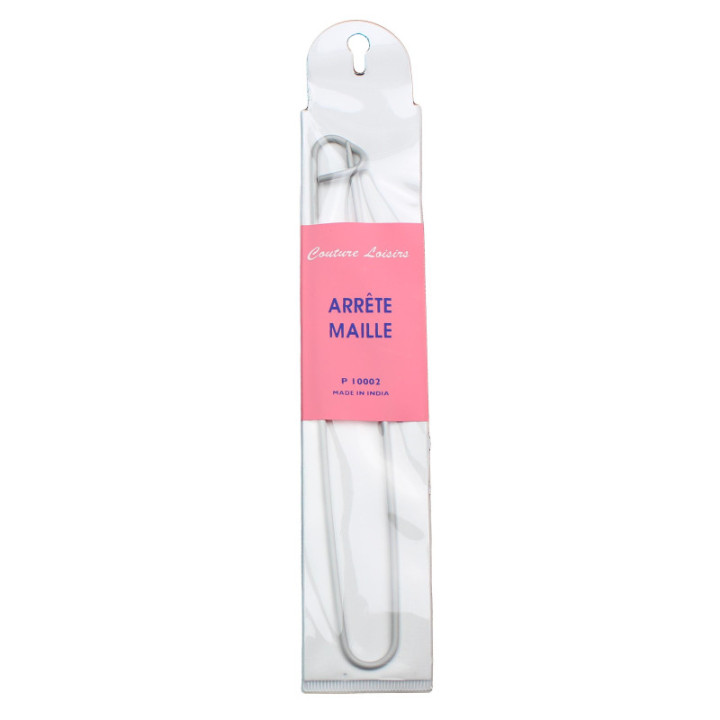 Arrête mailles ramasse mailles en métal 16 cm