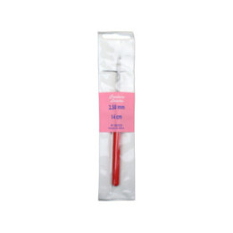 Crochet en métal 14cm 2,5mm manche en plastique