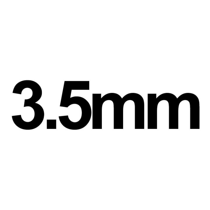 Crochet en métal 14 cm 3,5mm manche en plastique