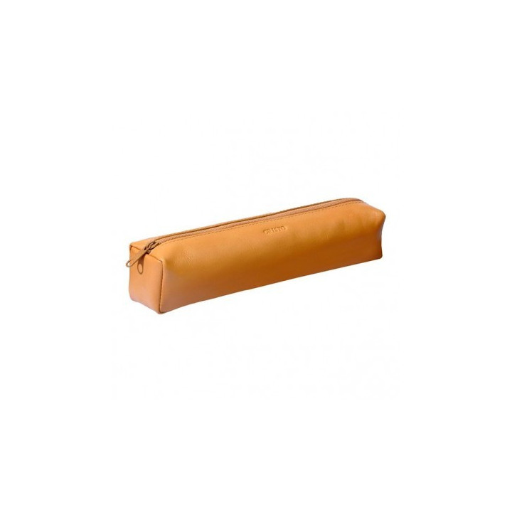 Trousse En Cuir Marron - 21 Cm -  - Cristo