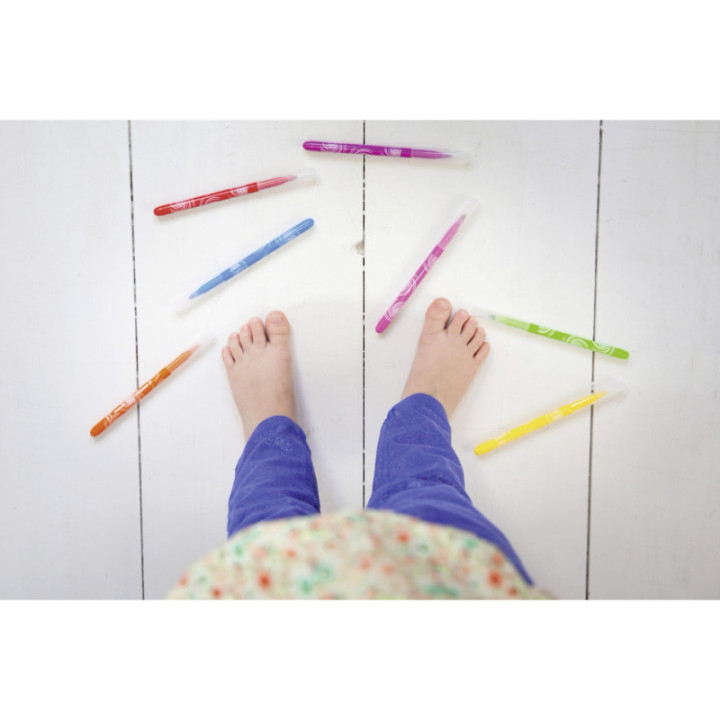 Etui carton de 12 feutres de coloriage STABILO Trio A-Z - pointe moyenne - coloris assortis