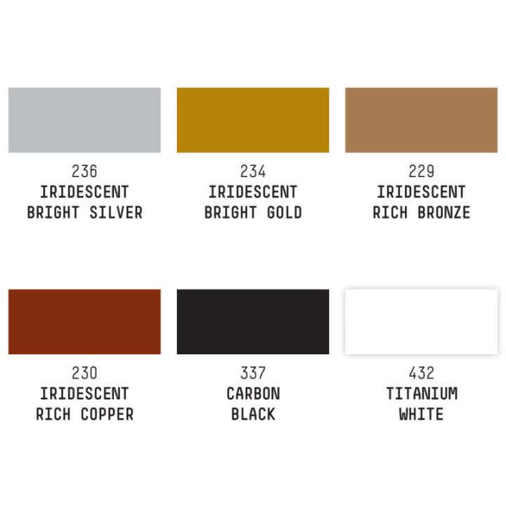 Lot de 6 encres acryliques Liquitex Acrylic Ink 30ml couleurs iridescentes