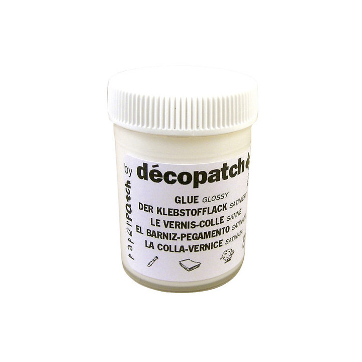 Mini kit Décopatch dinosaure feuilles pinceau et vernis colle