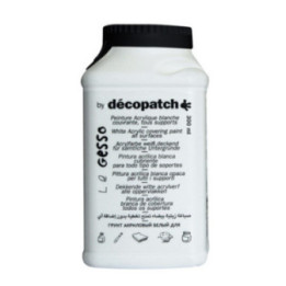 Gesso peinture acrylique blanche Décopatch pot 300g